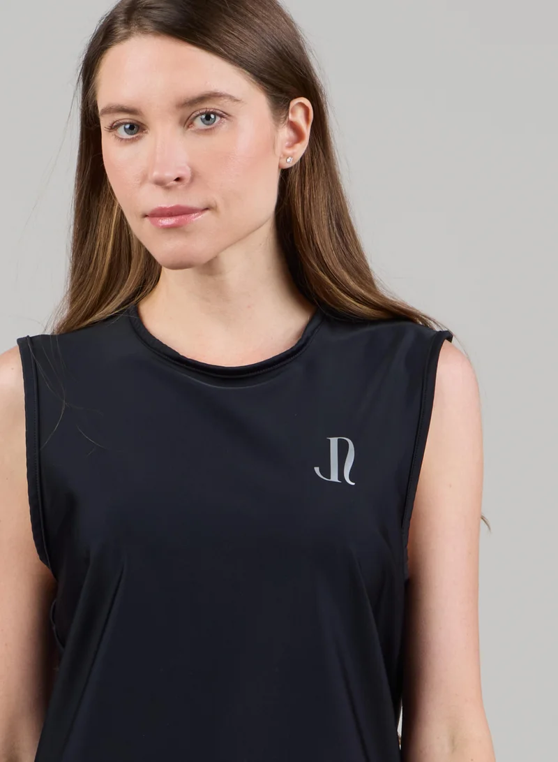 Just Nature Black Sleeveless Rashguard for Women | Best Price UAE